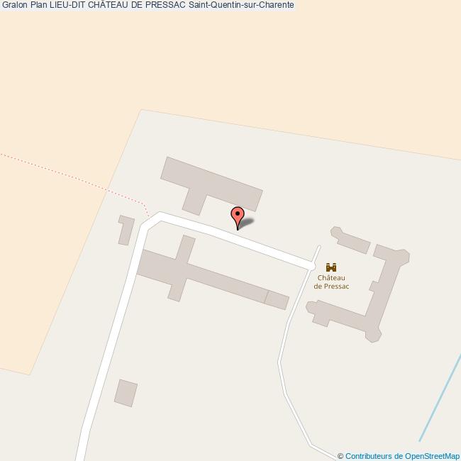 Lieudit CHÂTEAU DE PRESSAC SaintQuentinsurCharente