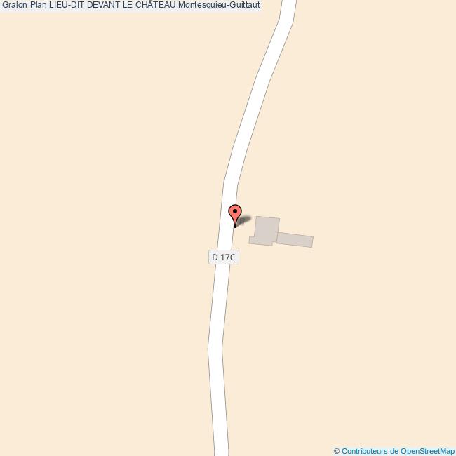 Lieudit DEVANT LE CHÂTEAU MontesquieuGuittaut