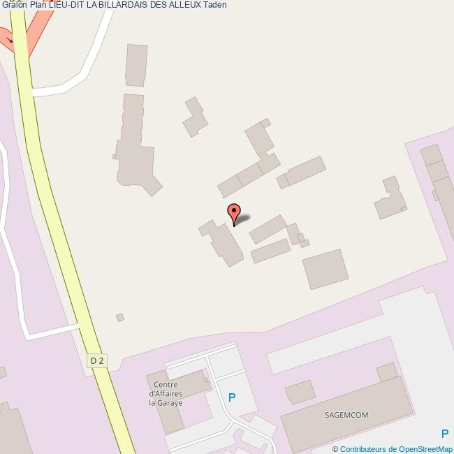 Lieudit LA BILLARDAIS DES ALLEUX Taden