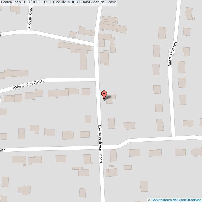 Lieudit LE PETIT VAUMIMBERT SaintJeandeBraye