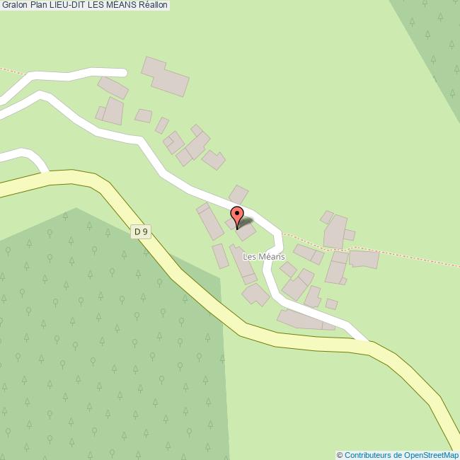 Lieudit LES MÉANS Réallon