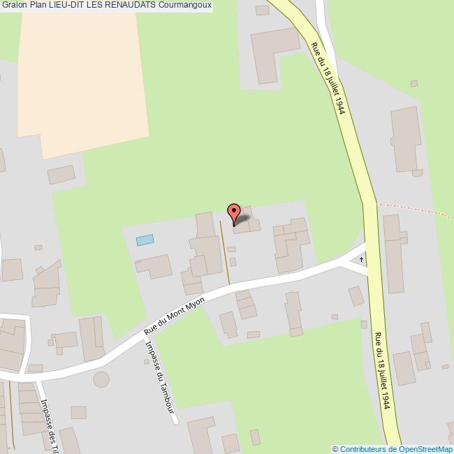 plan Lieu-dit  LES RENAUDATS