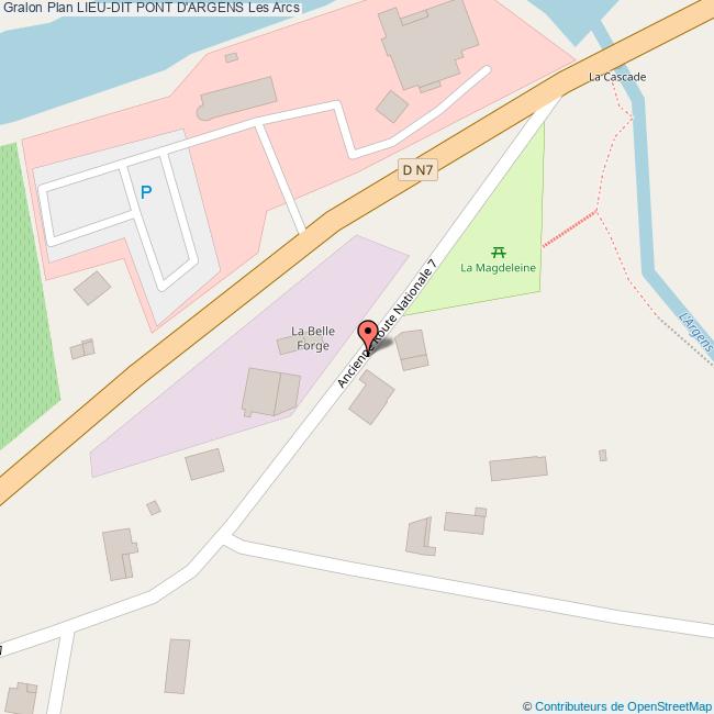 plan Lieu-dit  PONT D'ARGENS