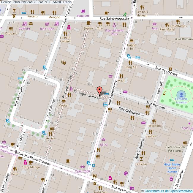 Passage SAINTE ANNE Paris