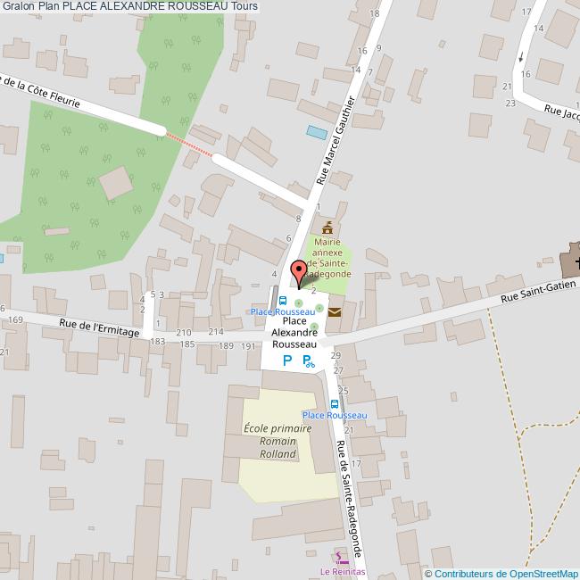 Place ALEXANDRE ROUSSEAU Tours