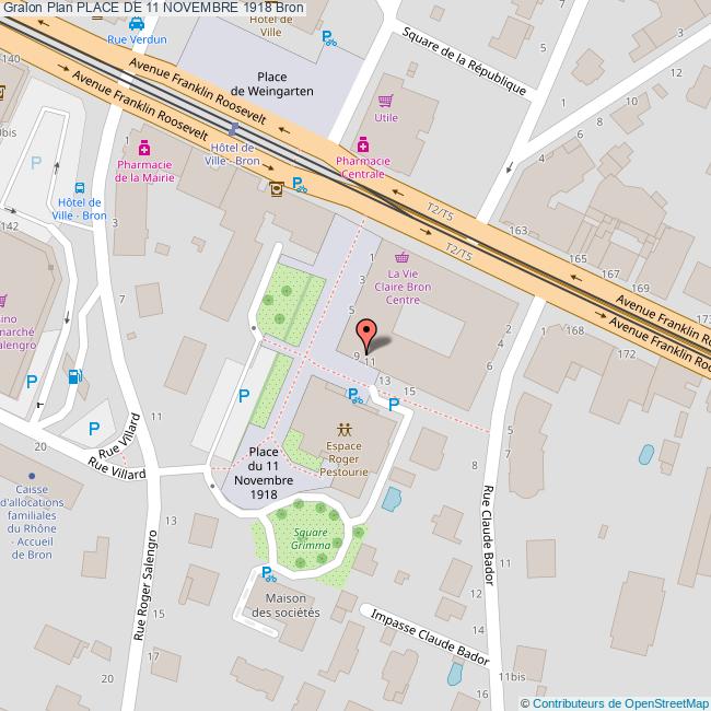 Place de 11 NOVEMBRE 1918 Bron