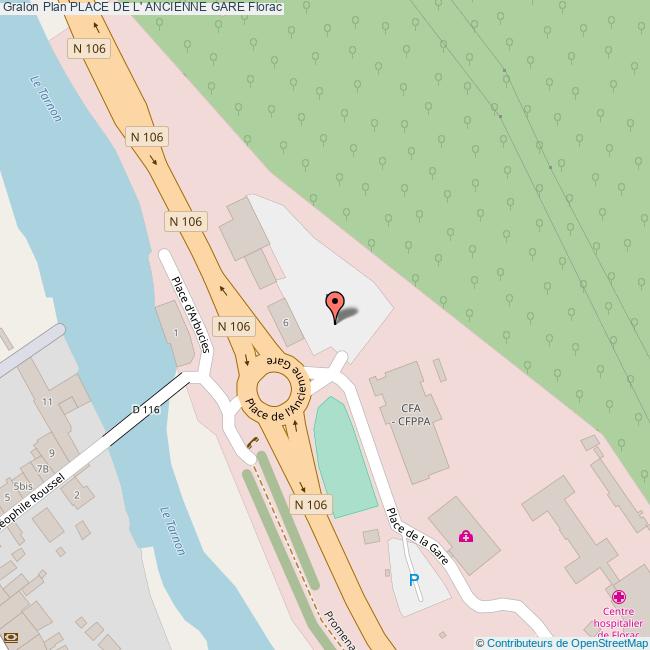 Place de l' ANCIENNE GARE Florac