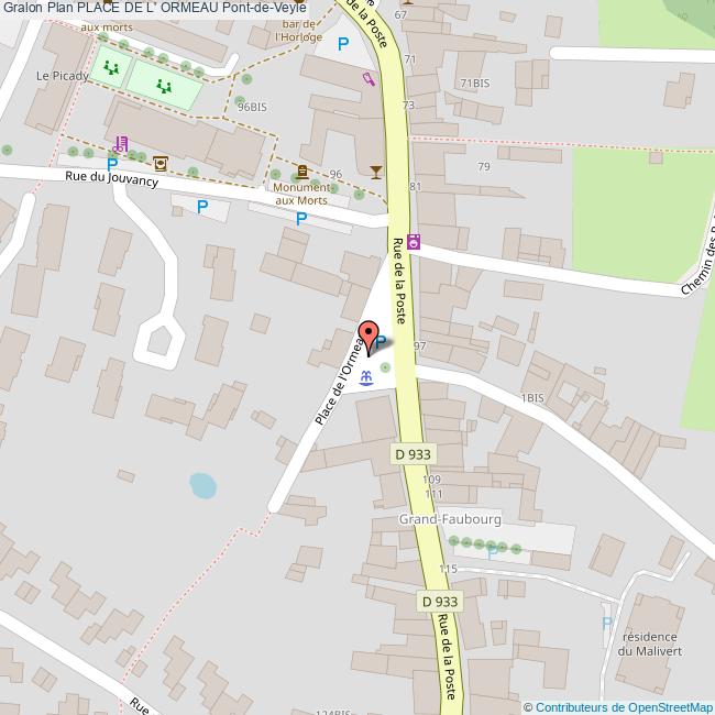 plan Place de l'  ORMEAU