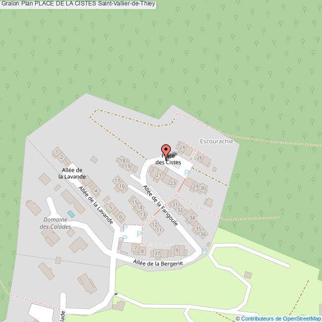 plan Place de la  CISTES