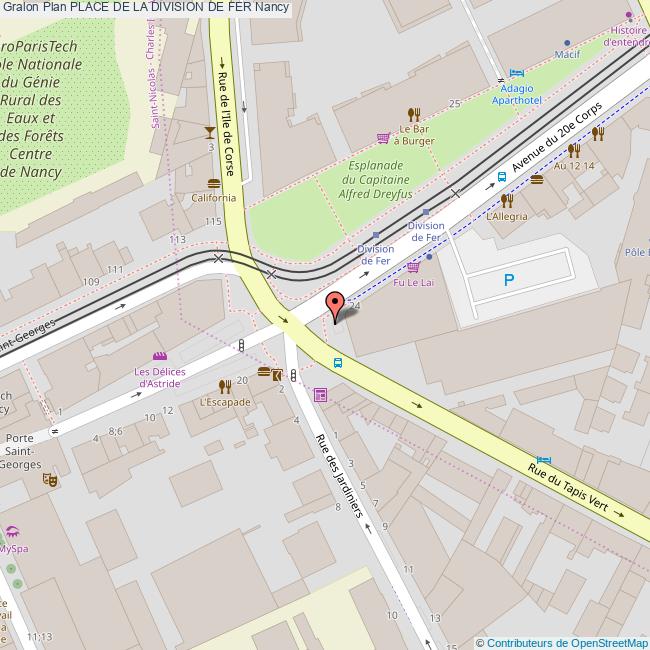 Place de la DIVISION DE FER Nancy