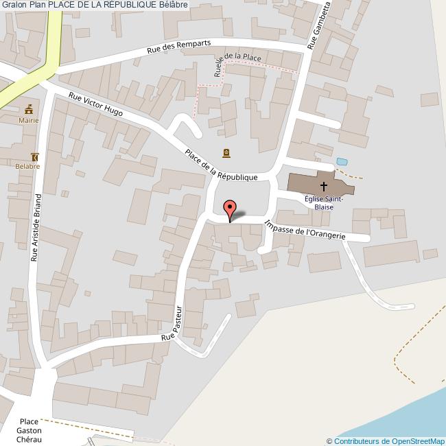 Place de la RÉPUBLIQUE Bélâbre