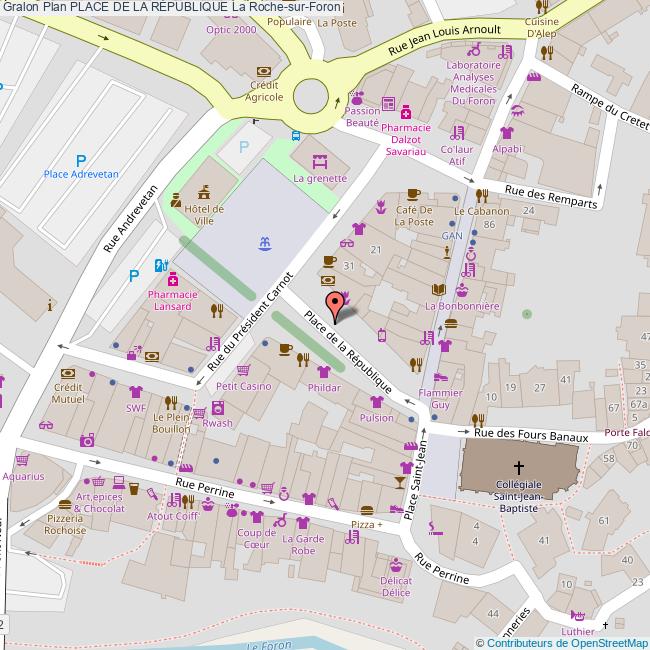 Place de la RÉPUBLIQUE La RochesurForon
