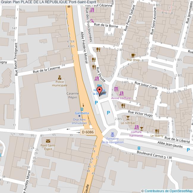 Place de la RÉPUBLIQUE PontSaintEsprit