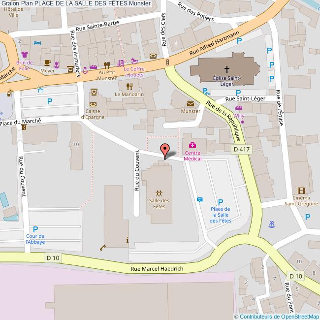 Place de la SALLE DES FÊTES Munster