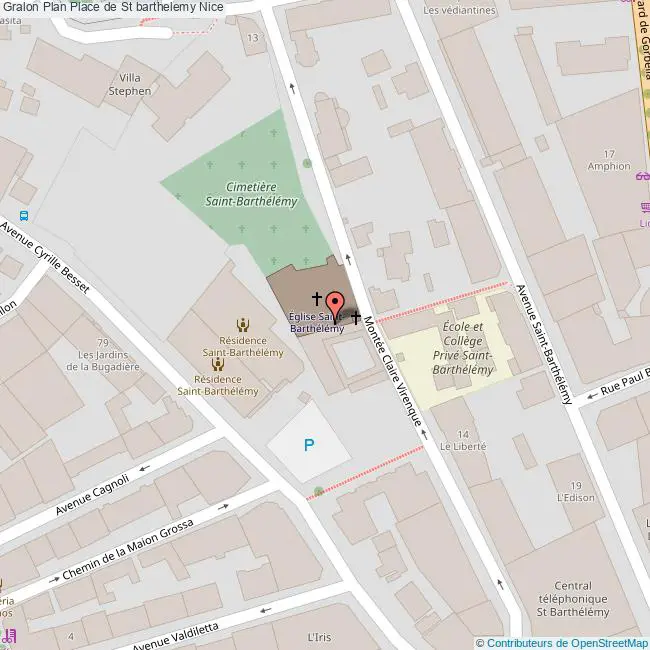 plan Place de  St barthelemy
