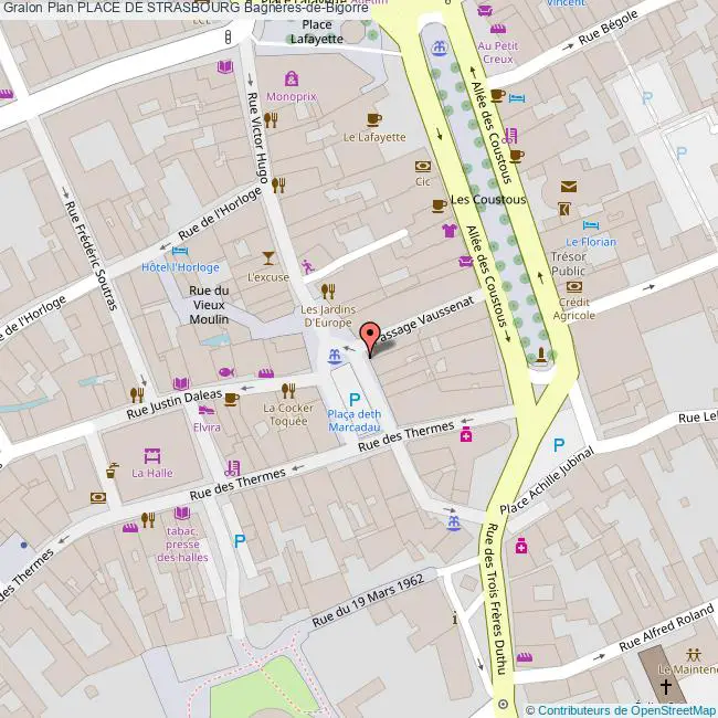 plan Place de  STRASBOURG