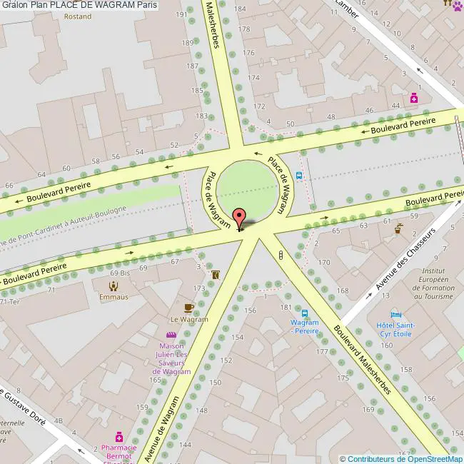plan Place de  WAGRAM
