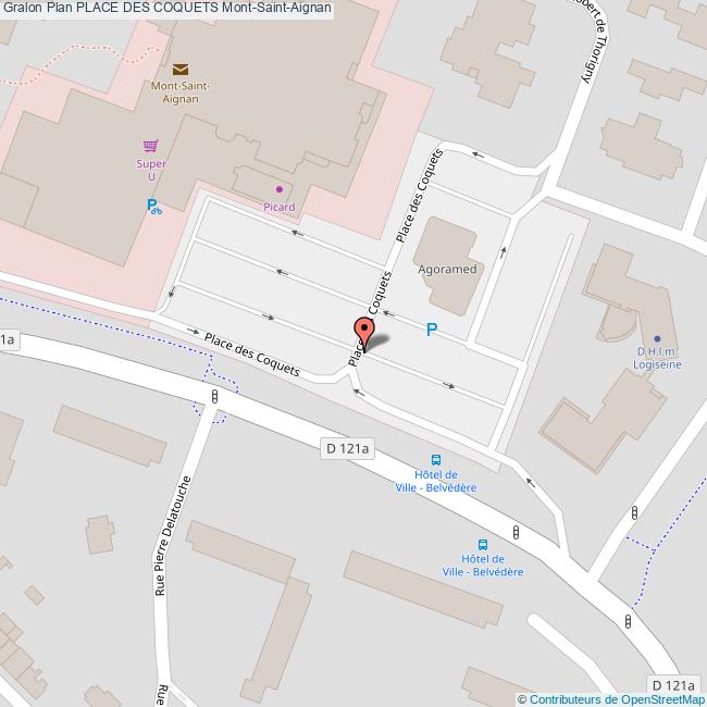 plan Place des  COQUETS