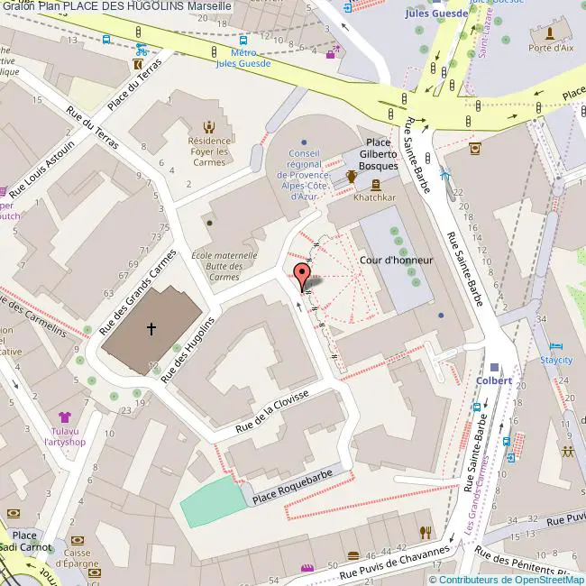 plan Place des  HUGOLINS