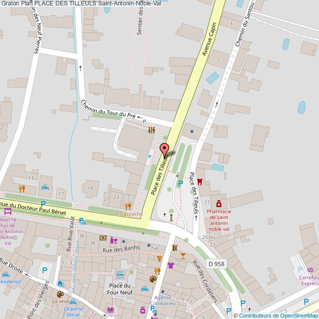 Place des TILLEULS SaintAntoninNobleVal