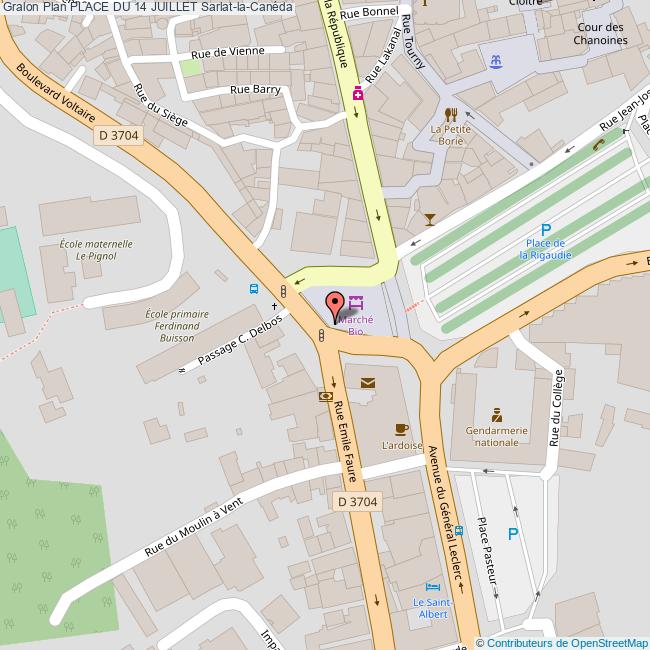 Place du 14 JUILLET SarlatlaCanéda