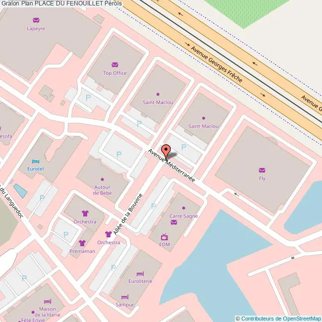 plan Place du  FENOUILLET