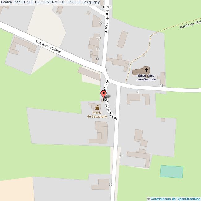 Place du GÉNÉRAL DE GAULLE Becquigny