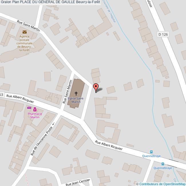 Place du GÉNÉRAL DE GAULLE BeuvrylaForêt