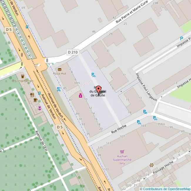 plan Place du  GÉNÉRAL DE GAULLE