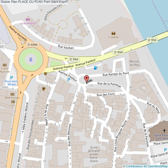 Place du PLAN PontSaintEsprit