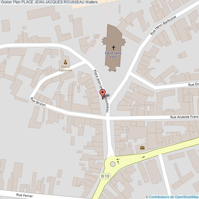 Place JEAN-JACQUES ROUSSEAU Wallers
