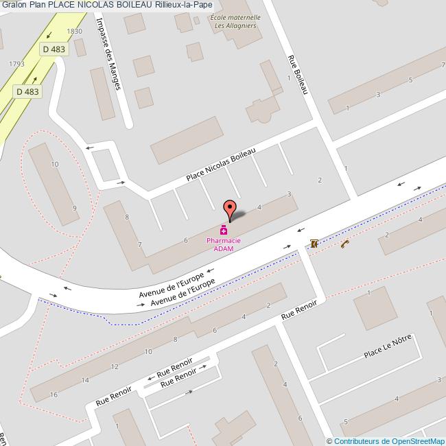 Place NICOLAS BOILEAU RillieuxlaPape