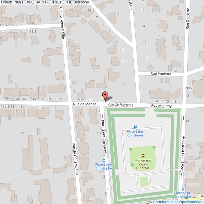 plan Place  SAINT-CHRISTOPHE