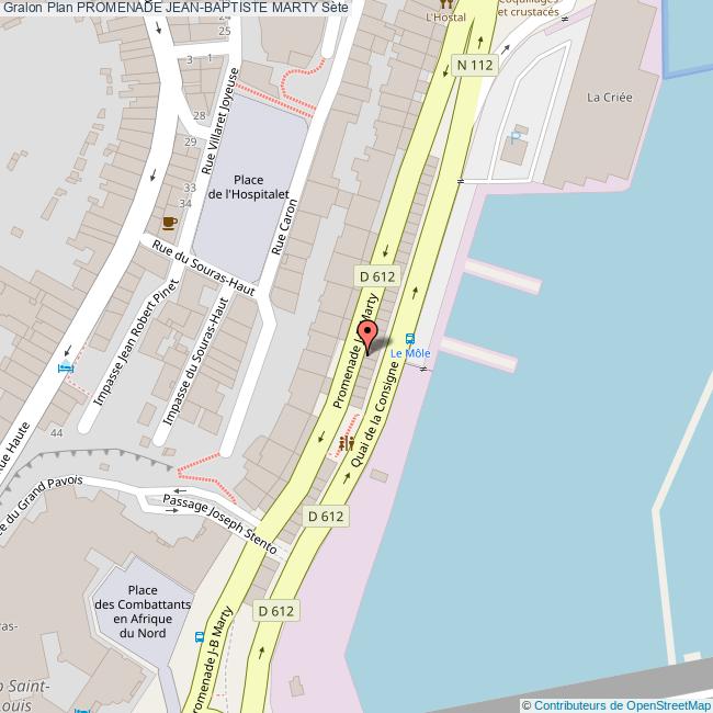 Promenade JEANBAPTISTE MARTY Sète