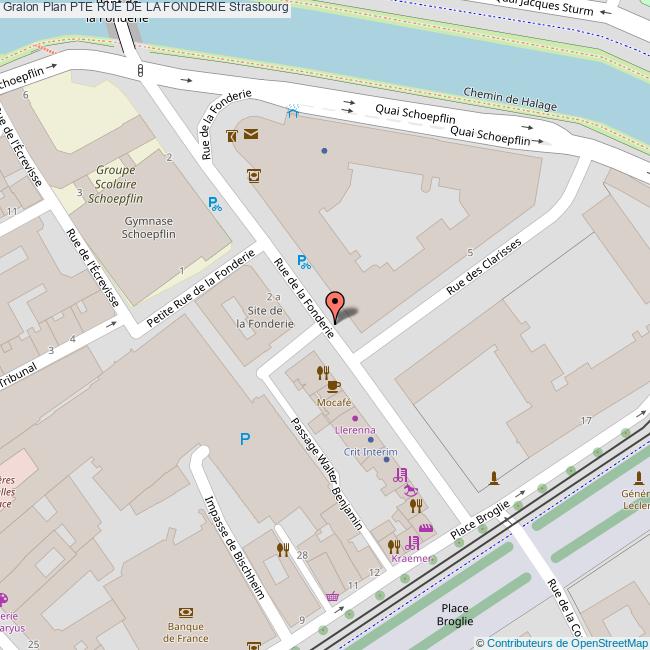 Pte rue de la FONDERIE Strasbourg