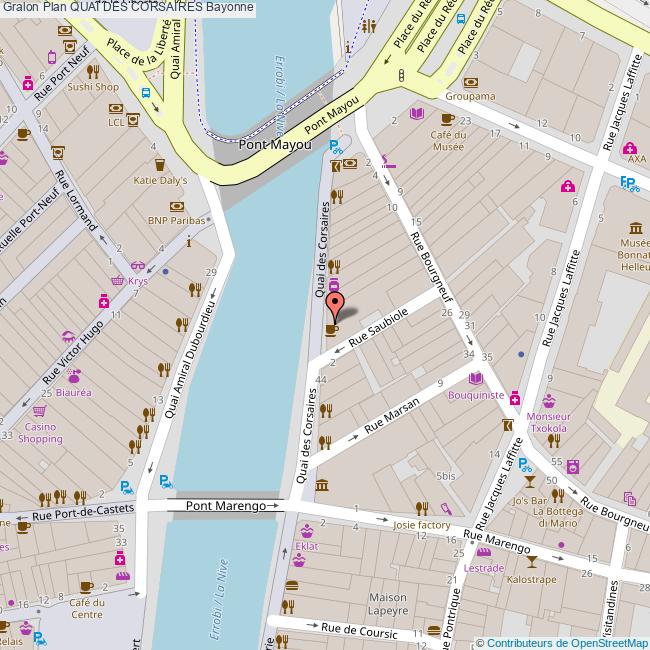 plan Quai des  CORSAIRES