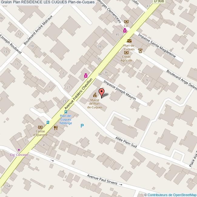 Résidence LES CUQUES PlandeCuques