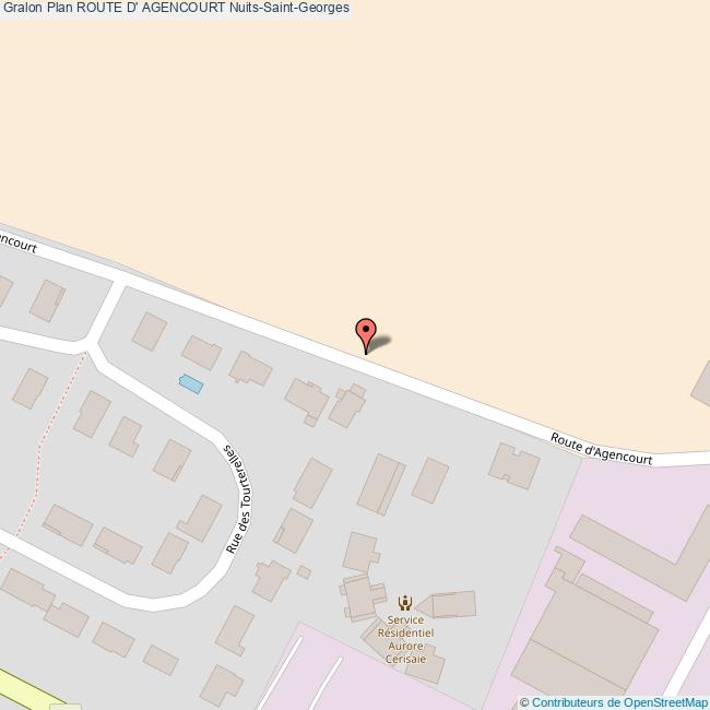 plan Route d'  AGENCOURT