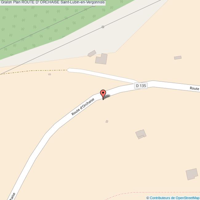 Route d' ORCHAISE SaintLubinenVergonnois