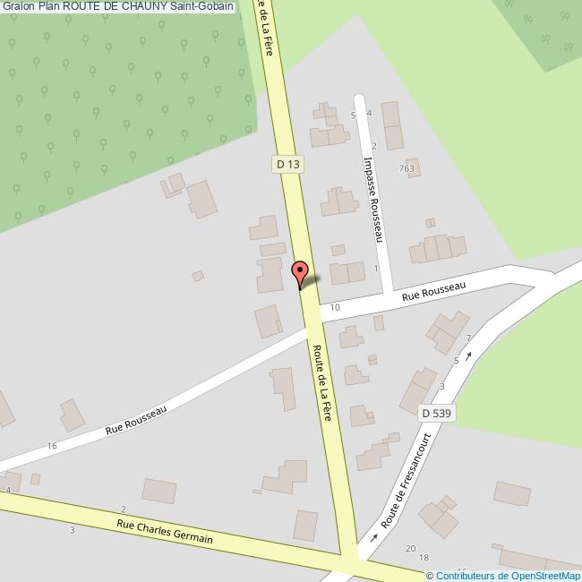 Route de CHAUNY SaintGobain