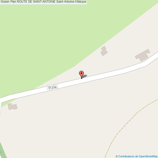 Route de SAINTANTOINE SaintAntoinel'Abbaye