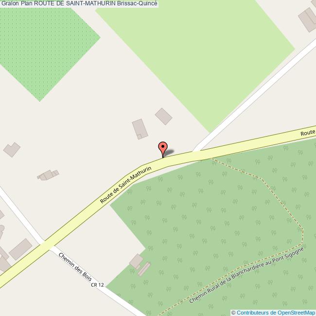 Route de SAINTMATHURIN BrissacQuincé