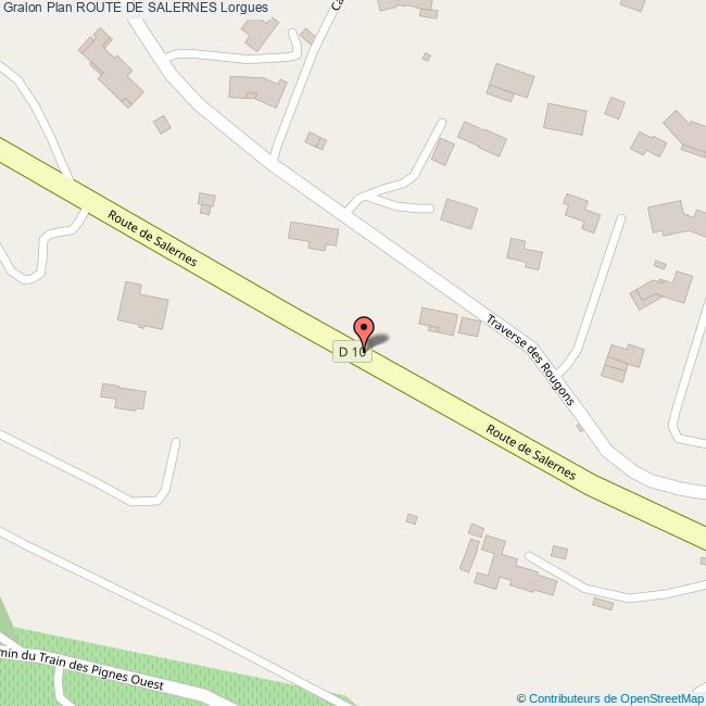 plan Route de  SALERNES