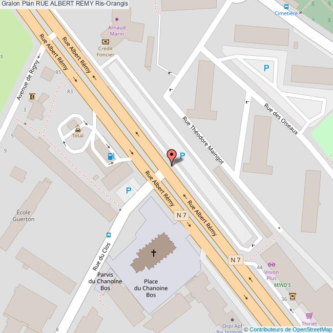 plan Rue  ALBERT RÉMY