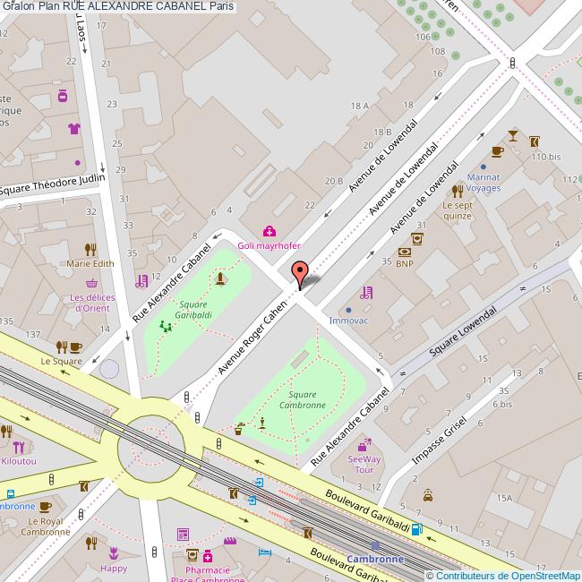 Rue alexandre CABANEL Paris