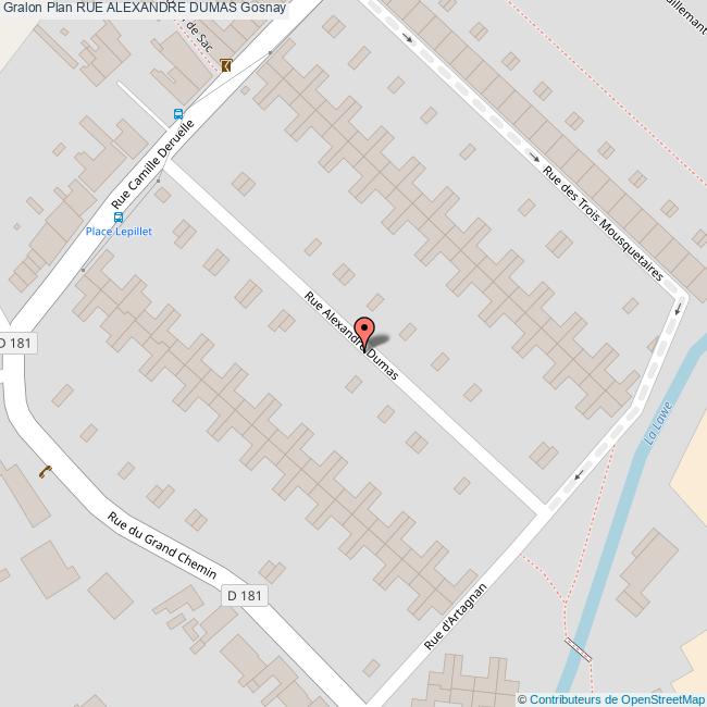 plan Rue  ALEXANDRE DUMAS