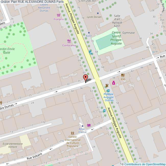 Rue ALEXANDRE DUMAS Paris