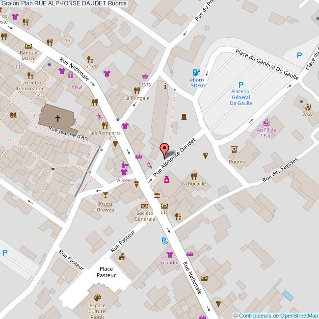 Rue ALPHONSE DAUDET Ruoms