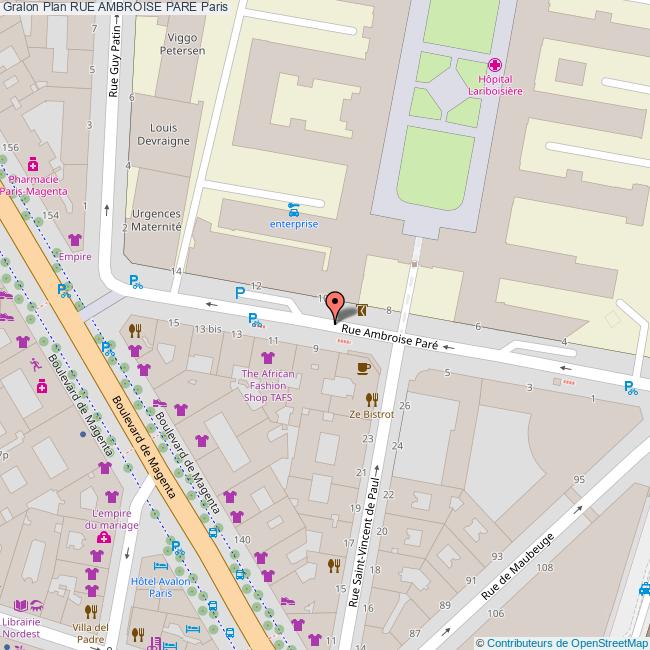 Rue AMBROISE PARE Paris