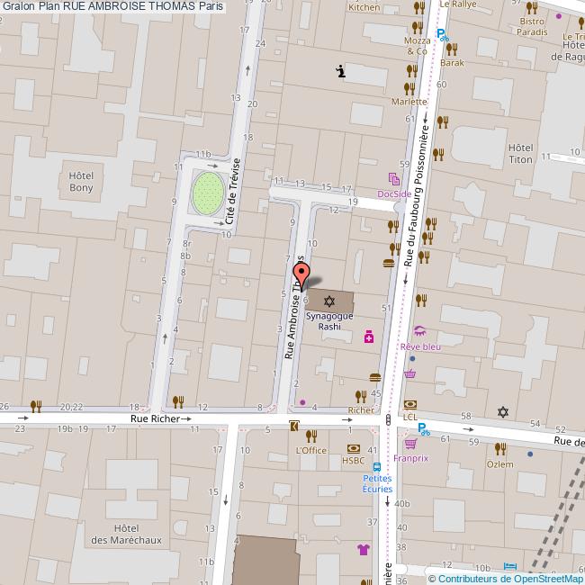 Rue AMBROISE THOMAS Paris